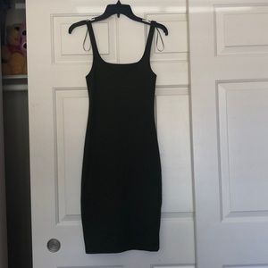 NEVER WORN tight olive green dress.